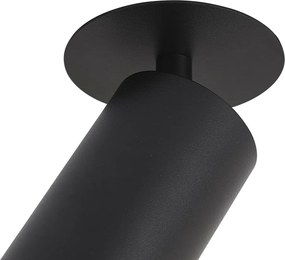 Nowoczesny reflektor wpuszczany czarny GU10 50 mm IP44 - Chels