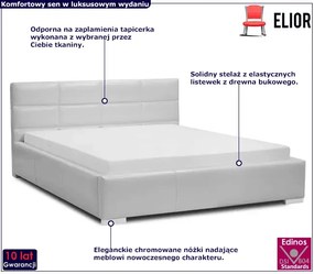 Tapicerowane łóżko Vinhia 2X 140x200 - 44 kolory