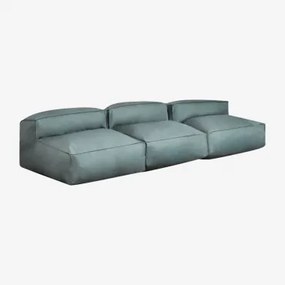 Dojans 3-częściowa Modułowa Sofa Ogrodowa Éter Zieleń - Sklum