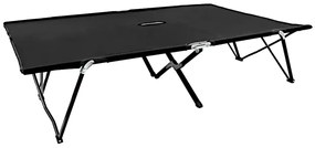 Czarny dwuosobowy leżak składany N8-R50