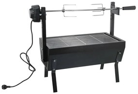 Grill węglowy z silnikiem 4W/230V czarny