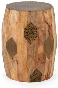 Okrągły stolik z litego drewna mango ø 29 cm Fabia – MOME