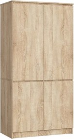 Szafa AKORD S90 4 drzwi Dąb Sonoma 90x51x180 cm