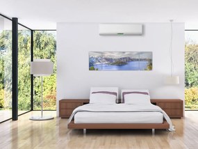 Obraz górskiego jeziora (170x50 cm)