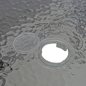 Zestaw mebli ogrodowych ze stołem 6 osób Nebraska, szary