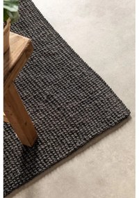 Czarny chodnik z juty 80x200 cm Bouclé – Hanse Home