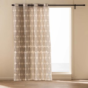 Czarno-beżowa zasłona 140x240 cm Ondine – douceur d'intérieur