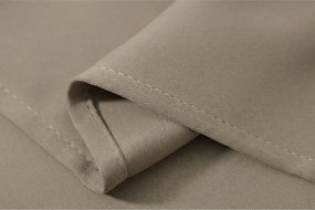 Beżowa zasłona OXFORD 140x250 cm Zawieszanie: Metalowe pierścienie