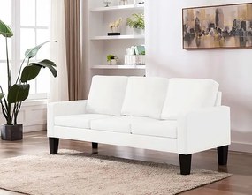 3-osobowa biała sofa z ekoskóry M0-M28