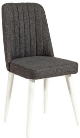 Antracytowe aksamitne krzesło Stormi Sandalye – Kalune Design