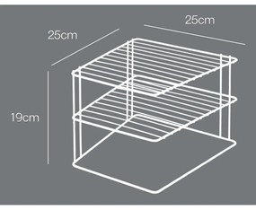 Stalowa dodatkowa półka w kolorze srebra 25x25 cm Palio – Metaltex