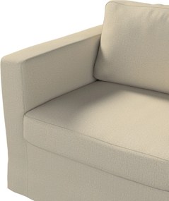 Pokrowiec na sofę Karlstad 2-osobową nierozkładaną długi kolor beżowy tkanina strukturalna