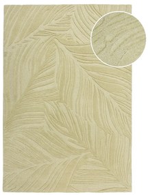 Zielony wełniany dywan 200x290 cm Lino Leaf – Flair Rugs