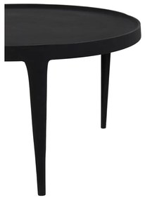 Czarne okrągłe stoliki zestaw 2 szt. ø 75 cm Tobias – Light &amp; Living
