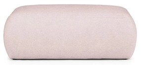 Jasnoróżowy podnóżek z materiału bouclé Mirel – Rodier