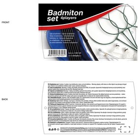 Zestaw do badmintona Vetro-plus dla 4 graczy