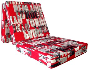 Materac turystyczny 180/60/6 CITY CZERWONY