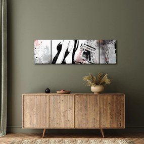 Obraz - Dama i Wieża Eiffla (170x50 cm)