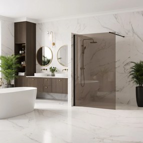 Kabina prysznicowa Walk-In Rea Flexi Brown / Black 100