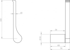 Uchwyt na rolkę toaletową SDVTPH