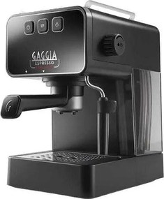 Manualny ekspres do espresso Gaggia Espresso Evolution czarny - 1,2L, PID, preinfuzja, ergonomiczny uchwyt filtra, filtr ze stali nierdzewnej i system POD