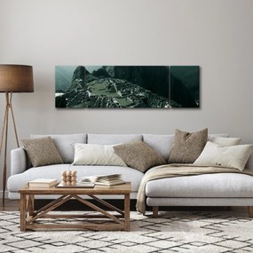 Obraz - Lamy w Machu Picchu w Peru (170x50 cm)