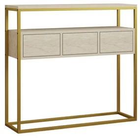Stolik do odkładania Guarda Travertine and Gold