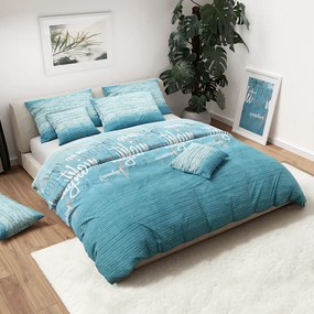 PrzytulneMieszkanie.pl PrzytulneMieszkanie.pl Pościel bawełniana BLUE DREAM turkusowa Rozmiar pościeli: 70 x 90 cm | 140 x 200 cm