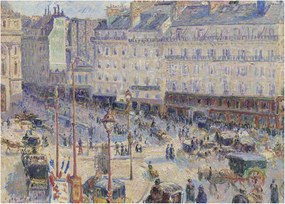 Obraz - Camille Pissarro, The Place du Havre, reprodukcje (70x50 cm)