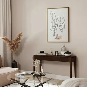 Plakat Splątane uczucie 21x30 cm z ramą złotą bez marginesu ARTGEIST B