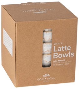 Białe kamionkowe miski zestaw 4 szt. ø 15 cm Latte – Costa Nova