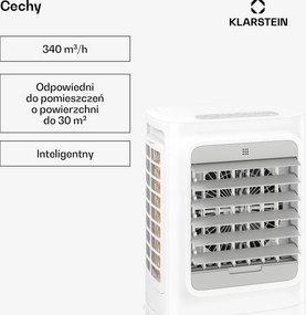 Klarstein Breezcube Smart klimator przenośny | 340 m³/h | 10 l