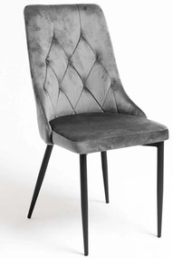 Krzeso Dolphin z czarnego aksamitu