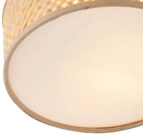 Orientalna bambusowa lampa sufitowa naturalna 30cm - TremmoKolonialny Oswietlenie wewnetrzne