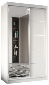Szafa przesuwna - Marco 120 cm, biały mat