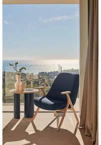 Ciemnoniebieski fotel Dins – Teulat