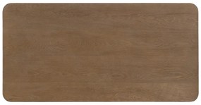 Brązowy stolik z litego drewna jodłowego 60x120 cm Paul – Ixia