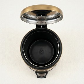 Kosz łazienkowy STEG z wolno opadającą pokrywą, wyciągany pojemnik, 3 l