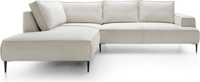 Masseno Narożnik DUNA Narożnik L-Kształtny, Modna sofa narożna do salonu - Beżowy, POSO 100