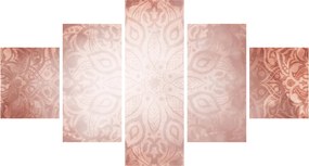 Obraz - Różowa mandala (125x70 cm)