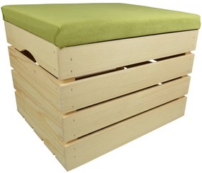 Pufa kufer skrzynia drewniana sosnowa siedzisko 50cm naturalna