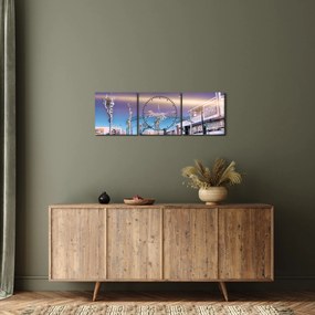 Zdjęcie ulicy w Las Vegas (z zegarem) (90x30 cm)