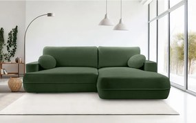 Narożnik FUEGO wolnostojący układ L strona Prawa z funkcją spania w tkaninie Bubble 12