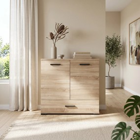 Komoda ALBANO 90 cm do Salonu Sypialni z Szufladą Dąb sonoma