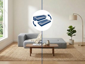 Sofa-materac 2w1 jasnoszara  szary