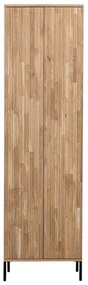 Naturalna szafa w dekorze dębu 60x210 cm Gravure – WOOOD