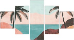 Obraz - Palmy nad morzem (125x70 cm)