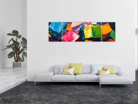Obraz - Kolorowe kostki (170x50 cm)