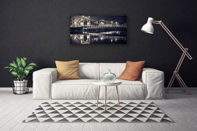 Obraz na płótnie Konstrukcja Stalowego Mostu