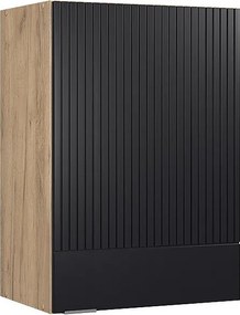 Szafka ścienna czarne paski 50x34.1x72 fame-line